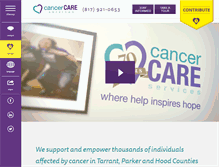 Tablet Screenshot of cancercareservices.org